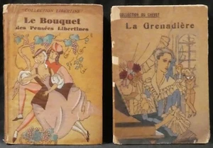 Le Bouquet des Pensees Libertines & La Grenadiere. 2 Vols. by Nilsson, Paris. - Bild 1 von 8
