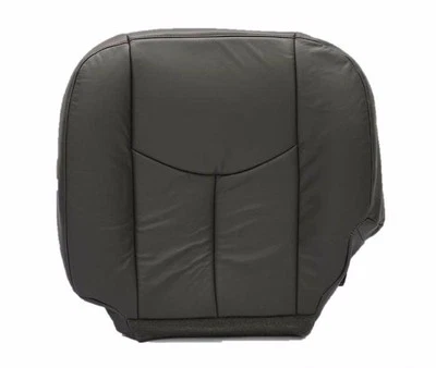 2003 2004 2005 2006 7 Chevy Silverado Driver Bottom Leather Seat Cover Dark Gray - Image 1 of 4