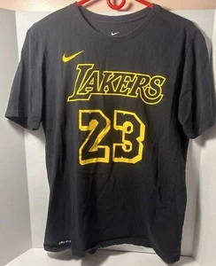 Camiseta negra de baloncesto de la NBA talla M de Los Angeles Lakers manga corta - Imagen 1 de 4