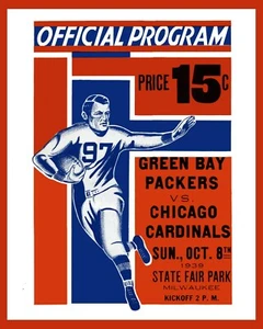 1939 GREEN BAY PACKERS VS CHICAGO CARDINALS 8X10 PHOTO FOOTBALL NFL PICTURE NFL - Picture 1 of 1