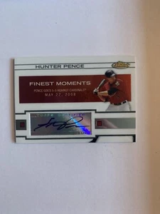 2009 Topps Finest Finest Moments Auto Hunter Pence #FMA-HP Auto - Picture 1 of 2