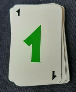 Skip Bo Family UNO 1989 juego de cartas repuesto 12 tarjetas número 1 - Imagen 1 de 2