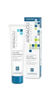 Andalou Naturals Acai + Kombucha Oil-Free Moisturizer, White Tea, 2.1 Fl Oz - Picture 1 of 7