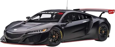 Autoart 81899 1/18 Honda NSX GT3 2018 negro mate fundido a presión modelo coche nuevo F/S Foto 1 de 4