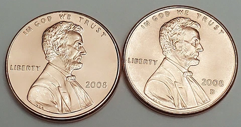 2008 P & D Lincoln Memorial Cent / Penny Set  *AU OR BETTER*  **FREE SHIPPING** Cover