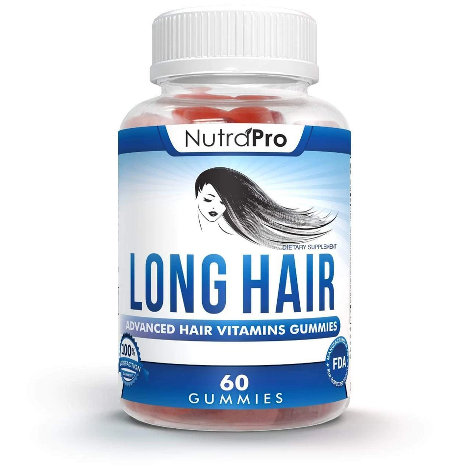 Long Hair Gummies Anti Loss Supplement for Fast Growth of Weak Thinning Grow Thi