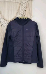 Salomon Women's Radiant Hybrid Hoody Full Zip Fleece Women Sz M - Picture 1 of 10