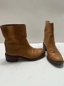 Tory Burch Sienna Damen-Stiefeletten 5,5 M hellbraun Leder Booties klassisch - Bild 1 von 5