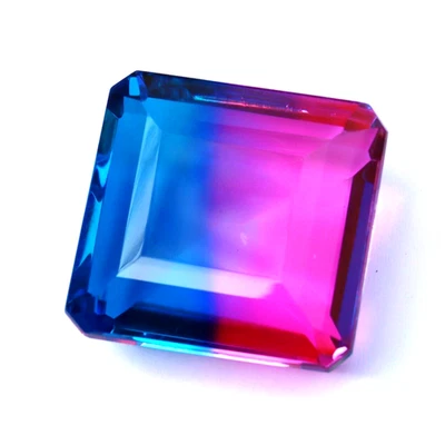 125 Ct BI Color Tourmaline Loose Gemstone GGI Certified Radiant Cut Best Offer - Image 1 of 4