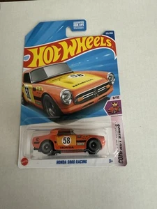 Hot Wheels 2025 Case L Honda S800 Racing Reg. Treasure Hunt U. S. Card Protector - Picture 1 of 2