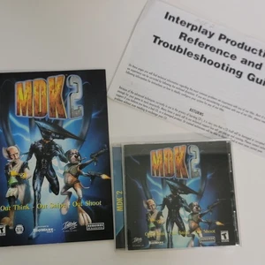 MDK 2 BIG BOX PC GAME INTERPLAY 2000 with manual, inserts NO BOX - Picture 1 of 3