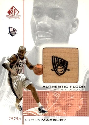 2000-01 SP Game Floor #SM2 Stephon Marbury Authentic Floor - Image 1 of 2