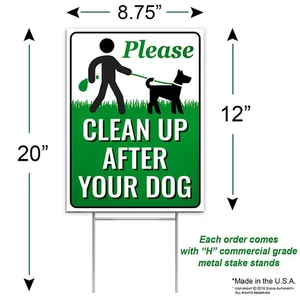 NO Dogs Allowed Metal Sign Retro No Dog Poop Sign Tin Decorative Signs - Picture 1 of 6