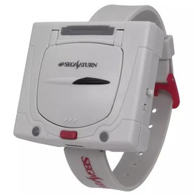 SEGA Saturn White VS Watch Sega Saturn & PlayStation Open Lid Collectible