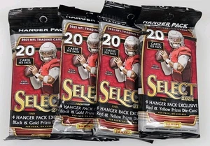 2021 Panini Select Football Hanger Pack {Red/Yellow Prizm Die-Cut} Fac. Versiegelt🔥 - Bild 1 von 5