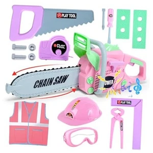 Toy Chainsaw for Kids, Family Day Games Pretend Play Series Kids Tool Pink - Picture 1 of 7