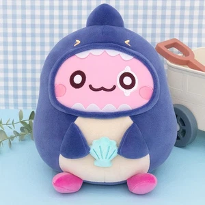 MapleStory Shark Bean Pink Bean Plush Doll Stuffed Toy Cushion - Picture 1 of 5