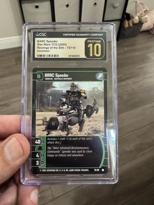 STAR WARS TCG WOTC REVENGE OT SITH BARC SPEEDER 75/110 FOIL NM/M scratches - Image 1 of 3