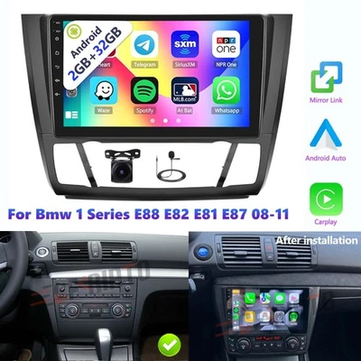 Android15 For Bmw 1 Series E88 E82 E81 E87 Car Stereo Radio GPS WIFI Carplay 32G Foto 1 de 4