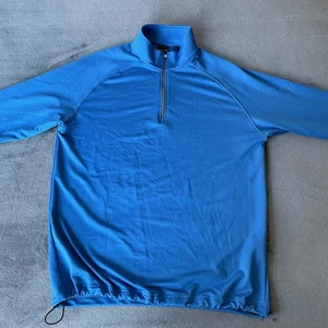 Dunning Golf Langarm 1/4 Reißverschluss blau Pullover Large - Bild 1 von 16