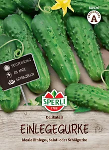 Einlegegurke 'Delikateß' - Cucumis sativus, für's Freiland Gurken Samen, 80926 - Bild 1 von 2