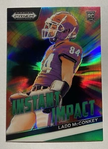 2024 Ladd McConkey Green Instant Impact Prizm Draft Picks Rookie Insert - Bild 1 von 2