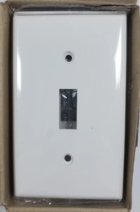 Paquete de 10 cubiertas de salida de placas de pared Enerlites de 1 velocidad blanco marfil - Imagen 1 de 6