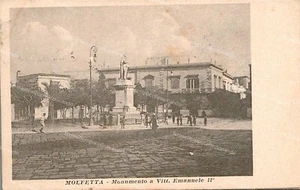 d904 cartolina molfetta monumento a vittorio emanuele II provincia di bari - Foto 1 di 2