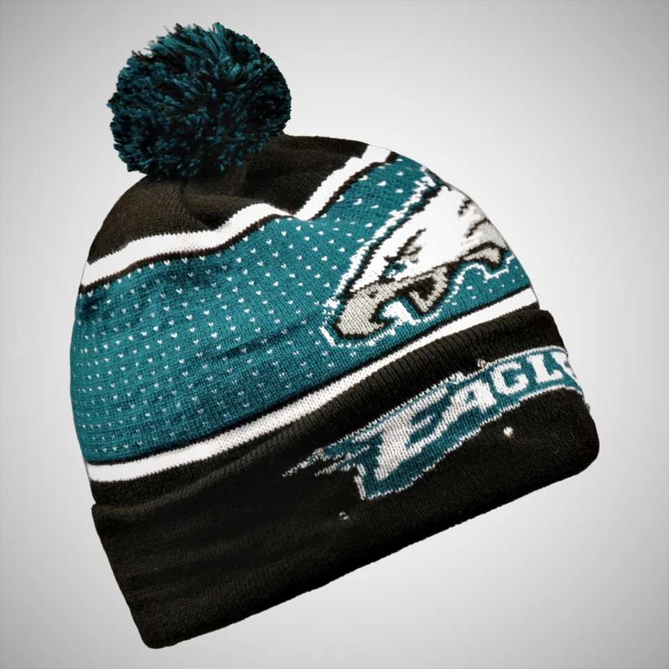 PHILADELPHIA EAGLES LED Big Logo Holiday Full Knit Light Up LED Beanie New - Image 1 of 1