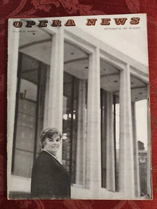 OPERA NEWS September 29 1962 Eileen Farrell Friedelind Wagner Ernest Ansermet - Picture 1 of 2
