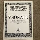 Guilmant 7e Sonate F Major  Op89  Schott Organ Sheet Music Book