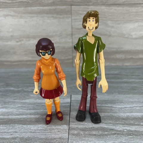 Scooby-Doo Hanna Barbara Lot of 2 Articulated Figures VELMA SHAGGY Preowned Cover