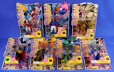 WILDCATS JIM LEE 7-FIGURE SERIES 1 CARDED SET 1994 PLAYMATES Cover