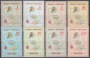 MACAU - MACAO - 1956 MAPS COMPLETE SET Mi.: 406-413 - **MNH** - Picture 1 of 1