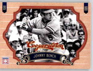 Tarjeta base Cooperstown Johnny Bench MLB 2012 PWE HOF Reds #138 - Imagen 1 de 2