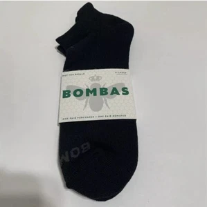 Bombas Socken Männer Frauen Knöchel XL Schwarz Wabengewölbestütze Neu - Bild 1 von 2