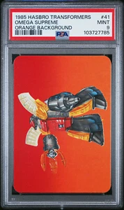 1985 Hasbro Transformers AUTOBOT #41 OMEGA SUPREME Orange Background PSA 9 Mint! - Picture 1 of 2