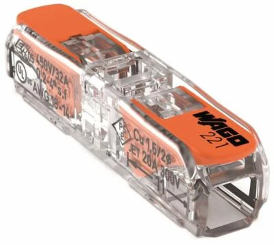 3x WAGO 221-2411 Durchgangsverbinder Klemme mit Hebel alle Leiterarten max 4mm²  - Bild 1 von 3