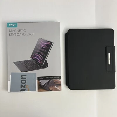 ESR MAGNETIC Keyboard Case for iPad Pro 12.9 Black #6B016A REBOUND SERIES Black - Image 1 of 4