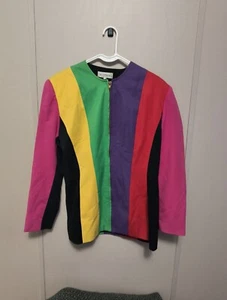 Traje para mujer Le Chateau con cremallera colorido talla 7 - Imagen 1 de 7
