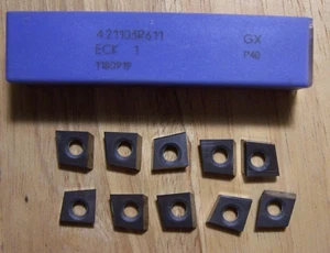 Box of 10 Hertel Carbide Inserts 4.21103R611 GX ECK1 P40 - Imagen 1 de 3
