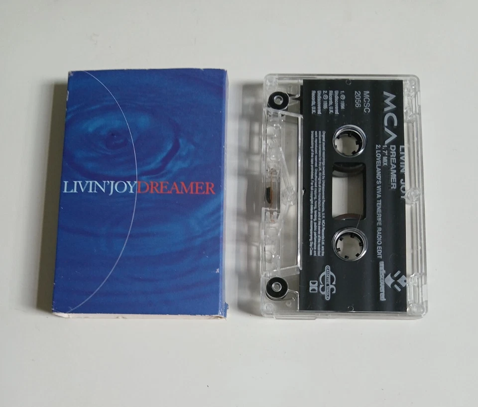 LIVIN' JOY DREAMER CASSETTE TAPE SINGLE MCA UK 1994 - Imagem 1 de 1