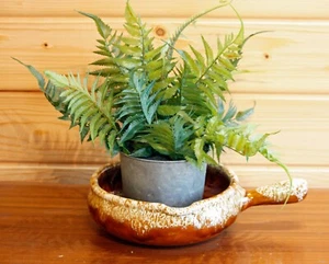 VINTAGE 29cm Keramik Schale - Vase Übertopf Mid Century Fat Lava Steingut Geschenk - Bild 1 von 7
