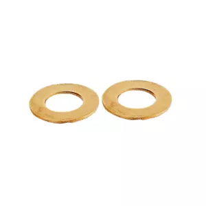 2pcs Brass Washer Bronze Copper Metal Cushion Pad Ring Meson Shim Gasket Parts - Picture 1 of 9