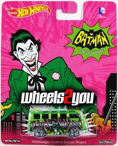 Hot Wheels VOLKSWAGEN CUSTOM DELUXE WAGON Joker - Pop Culture BATMAN Classic TV - Picture 1 of 2