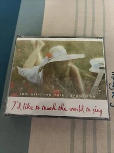 I'D LIKE TO TEACH THE WORLD TO SING- 105 FOLK FAVS- 5 DISC- CD- NEW/SEALED - Imagen 1 de 3