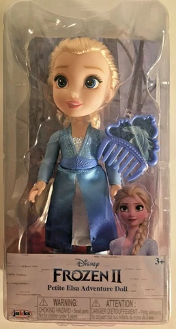 DISNEY PRINCESS COLLECTOR MINI PETITE FROZEN 2 ELSA DOLL WITH COMB, NEW Cover