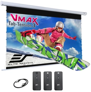 Elite Screens VMAX Tab Tension 3 Motorized Projector Screen 135 in VMAXT135XWH3 - Picture 1 of 6