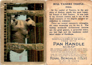 T99 American Tobacco, Sights & Scenes, 1911, Bull Tanjore Temple, India (A72)