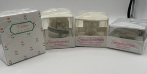 Lotto 3 scatole coniglietti di neve incernierate + Pasqua 1999 SIGILLATE! Tweet Sweet Dreams Alleluia - Foto 1 di 7